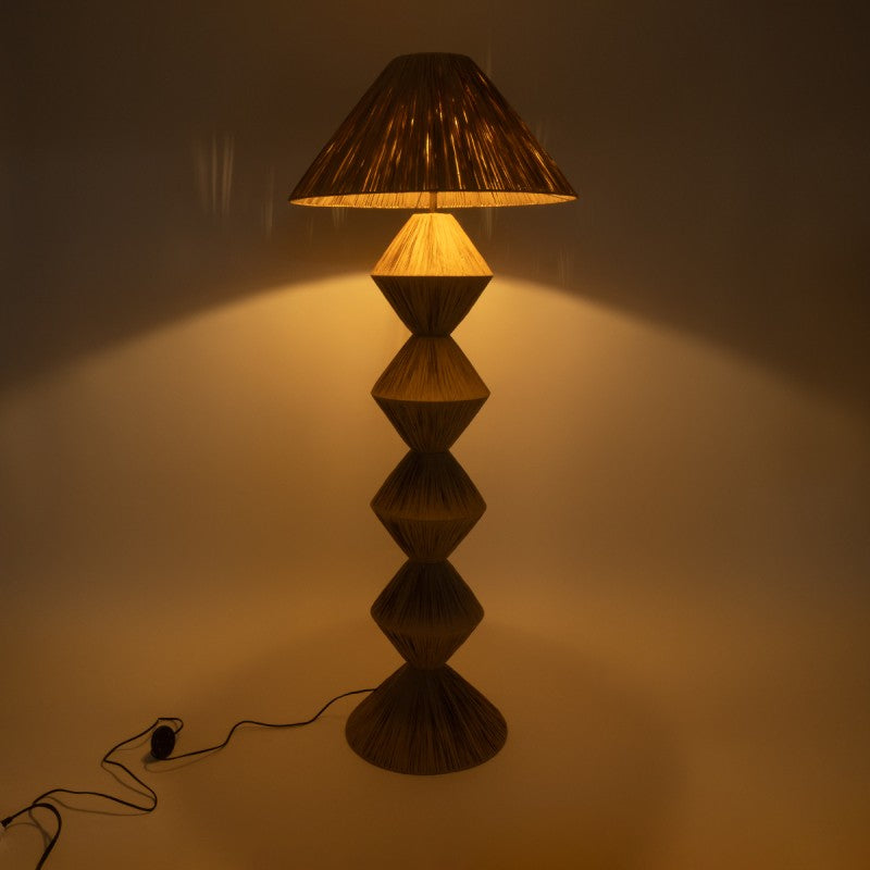 RAFIA BOHO FLOOR LAMP