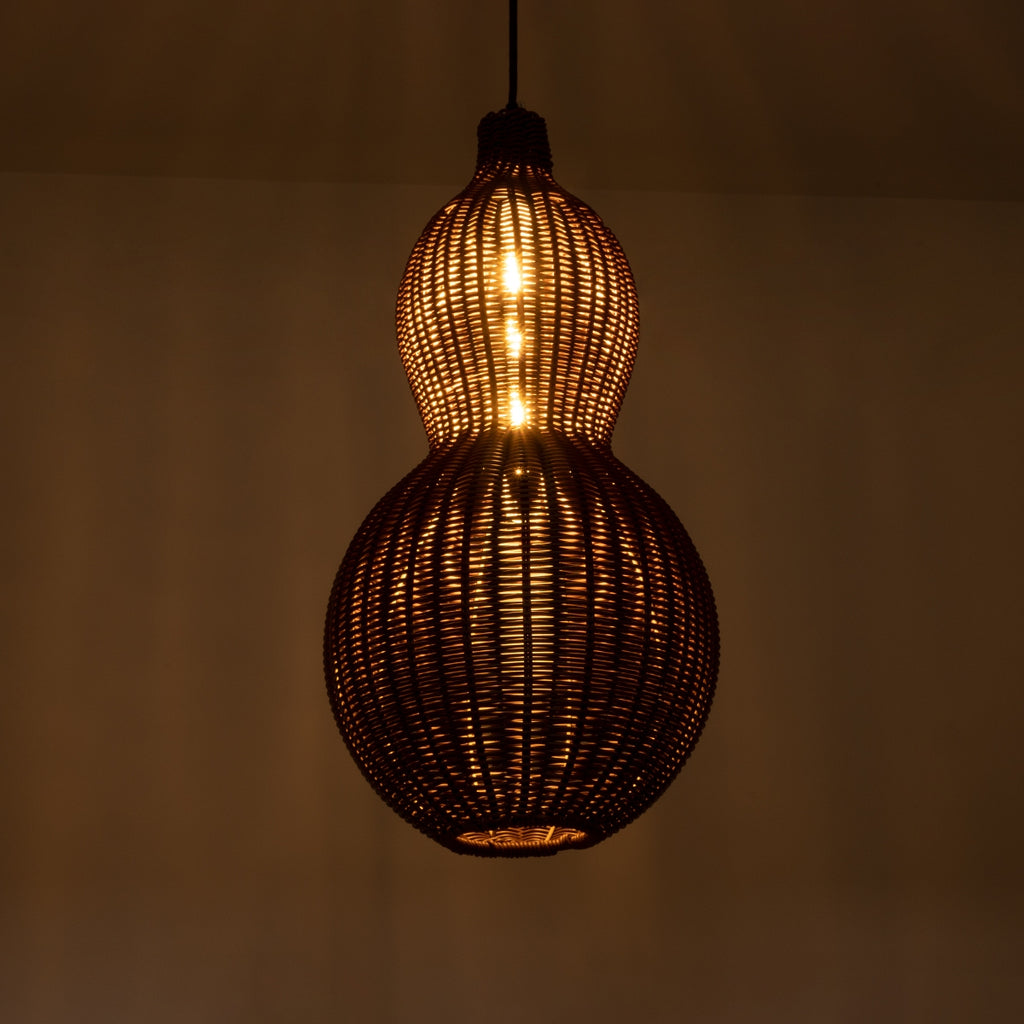 Brown rattan pendant 30*60cm