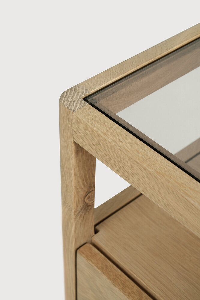 Spindle bedside table