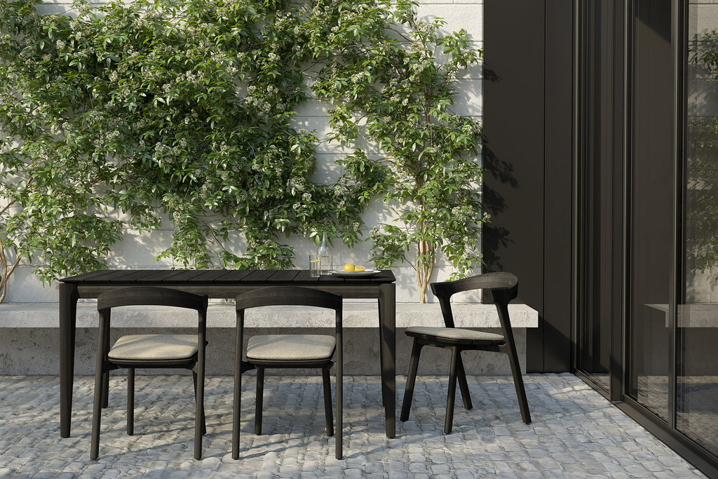 Bok outdoor dining table black