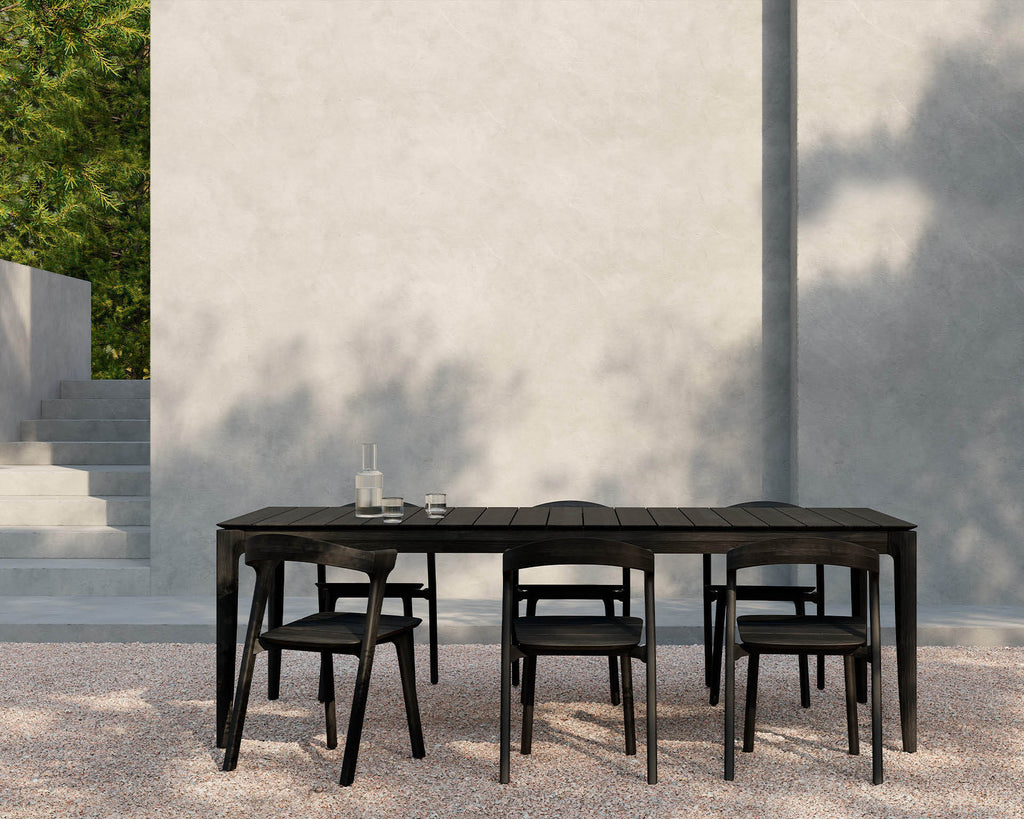 Bok outdoor dining table black