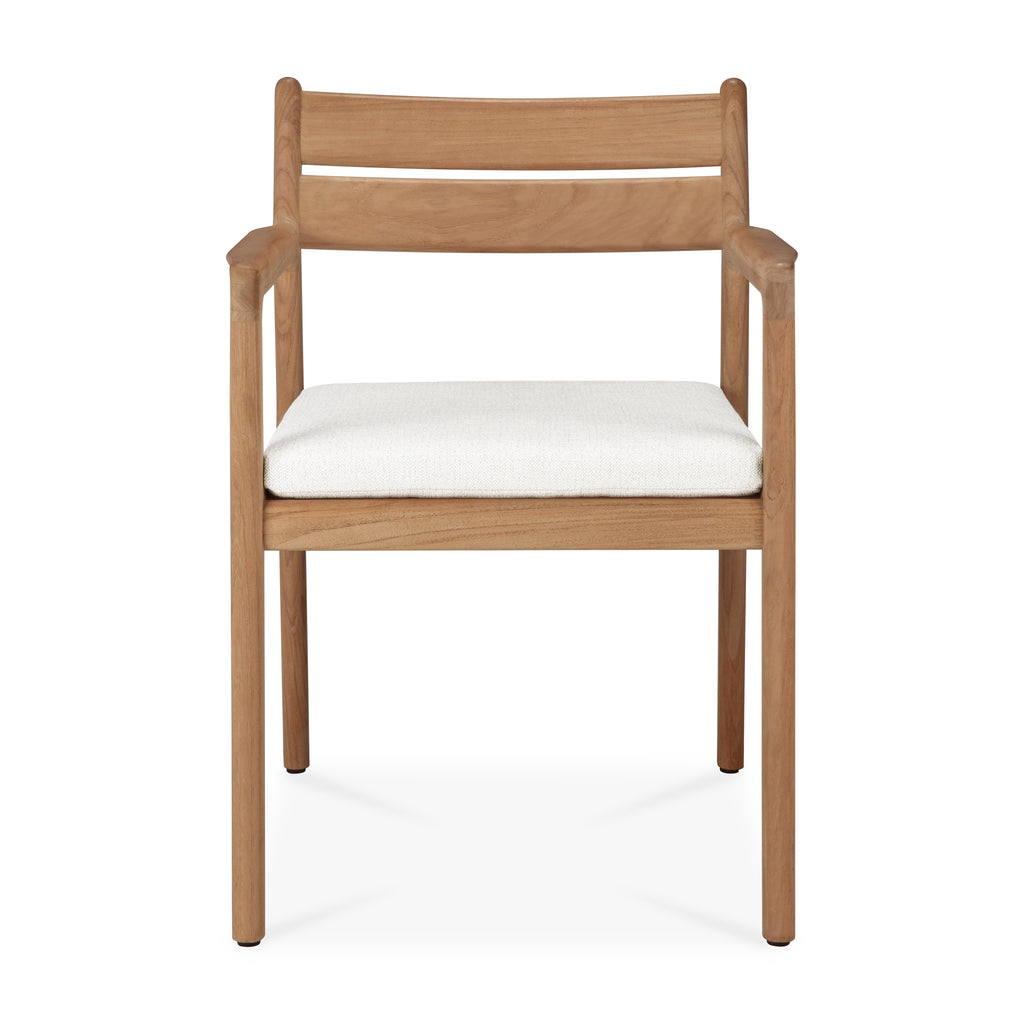 Jack outdoor dining chair with cushion off white