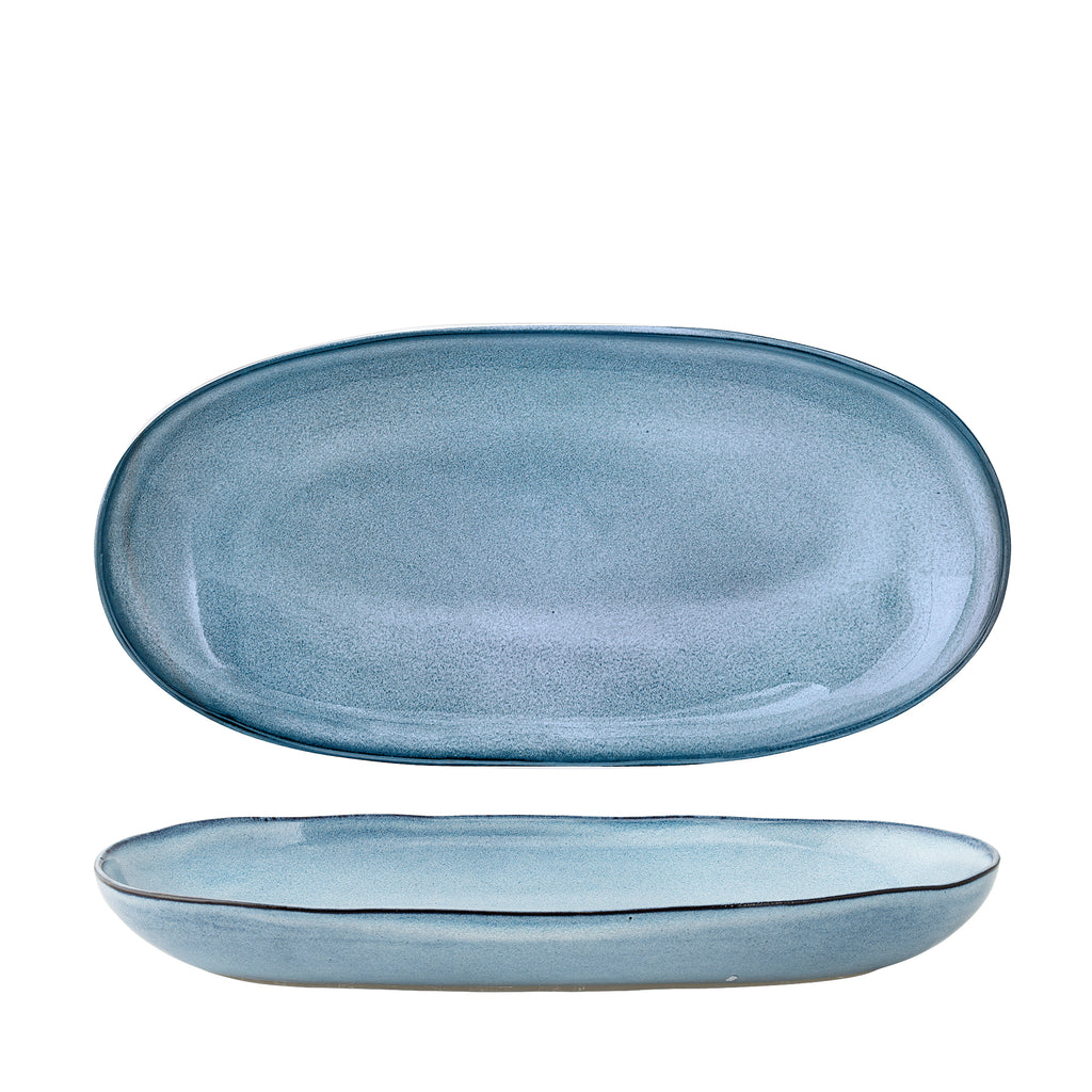 Sandrine Serving Plate, Blue, Stoneware