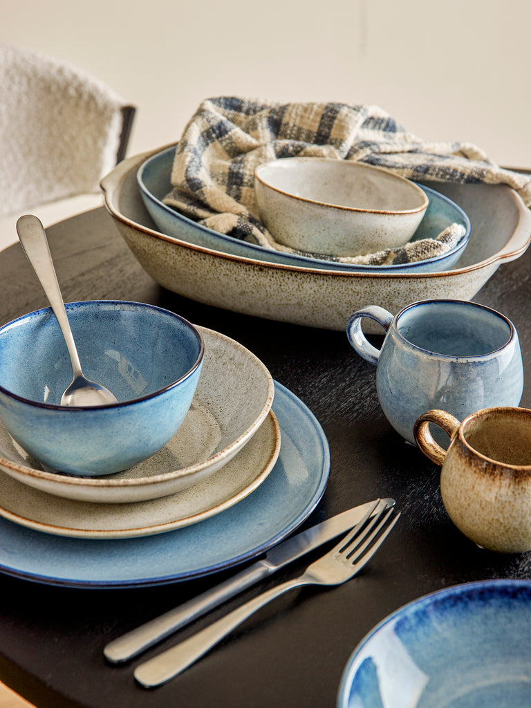 Sandrine Bowl, Blue, Stoneware