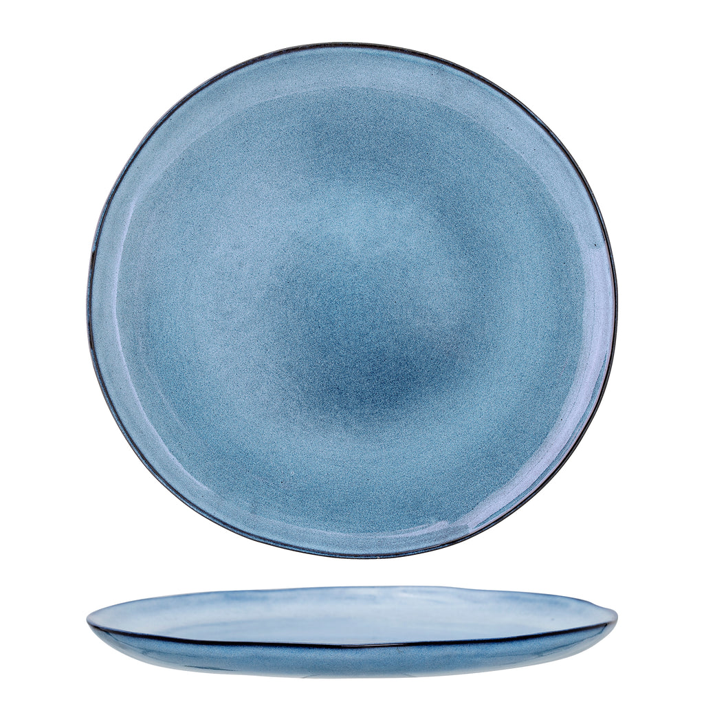 Sandrine Plate, Blue, Stoneware