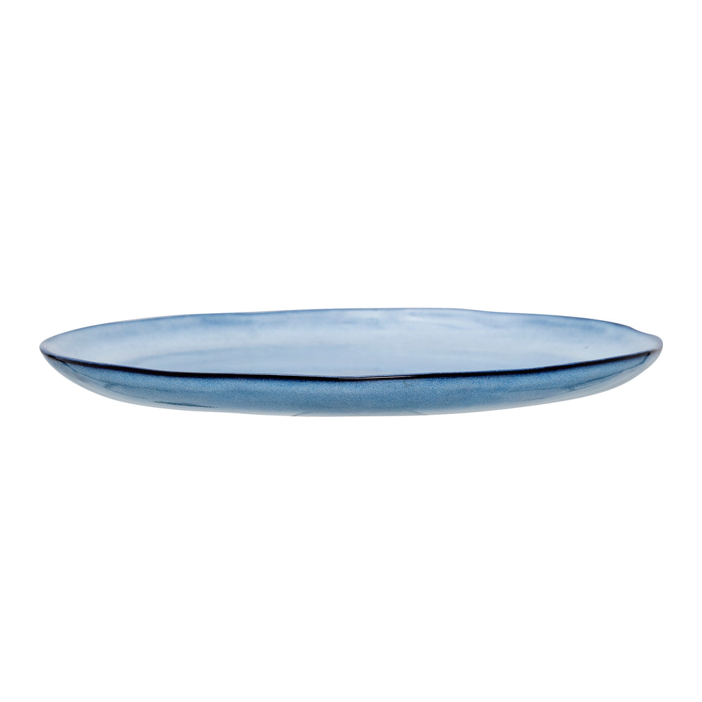 Sandrine Plate, Blue, Stoneware