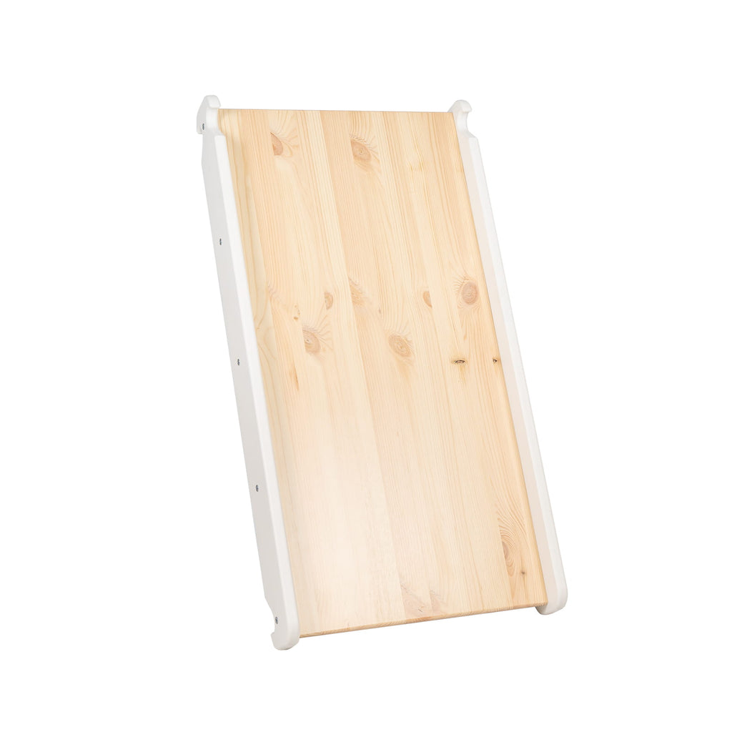 Slide-climbing wall 2in1, Wooden, White