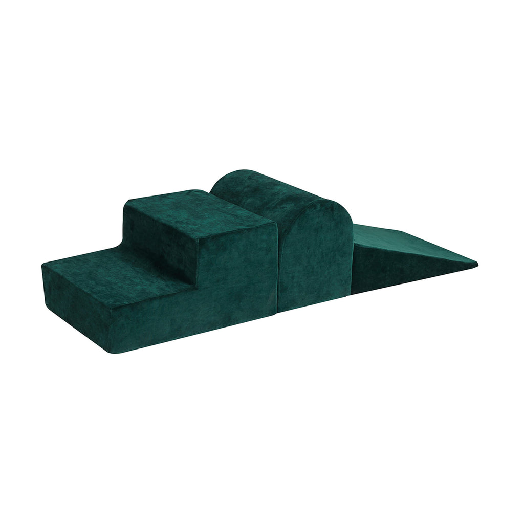 Foam 3 elements Playset, Velvet, Dark Green