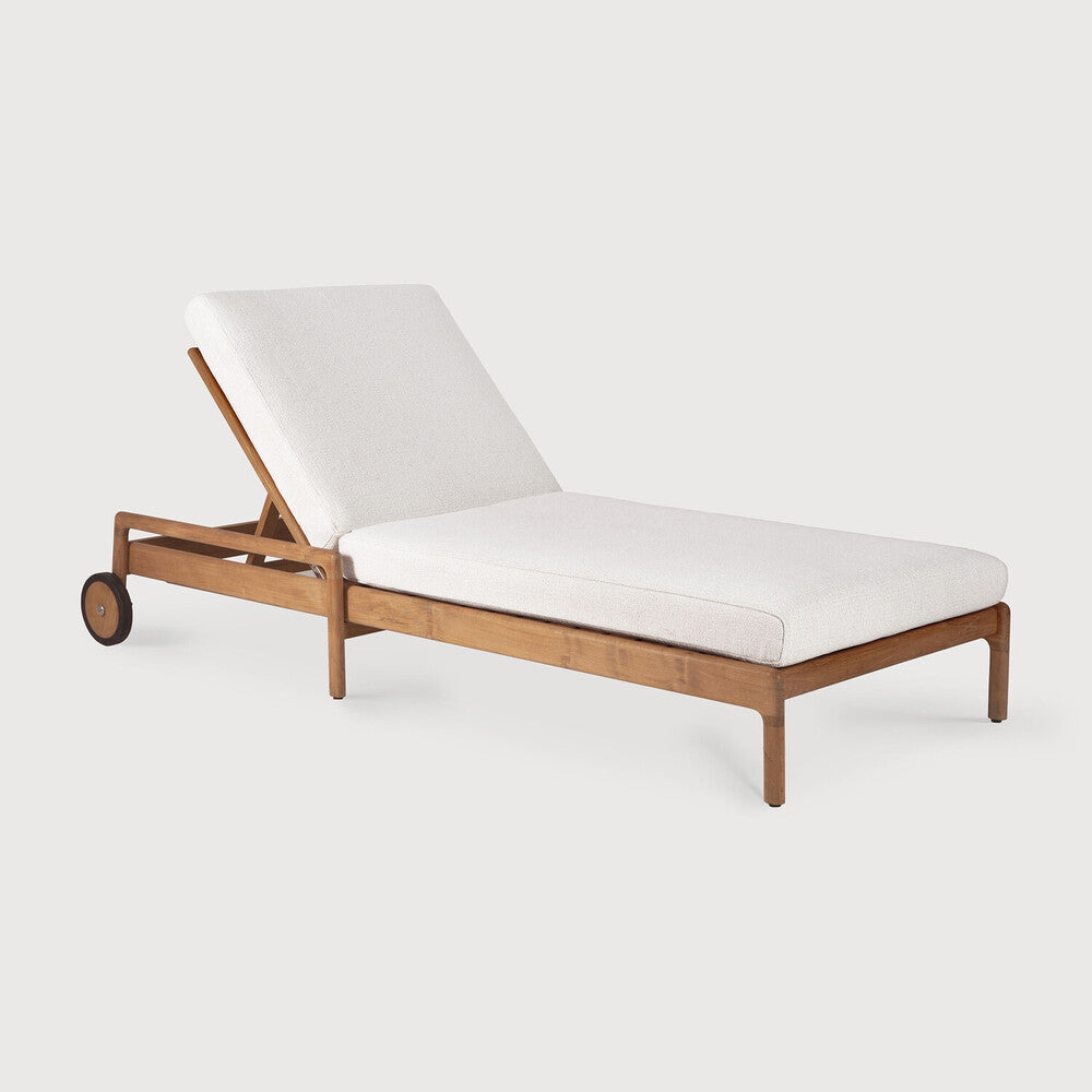 Jack outdoor adjustable lounger off white