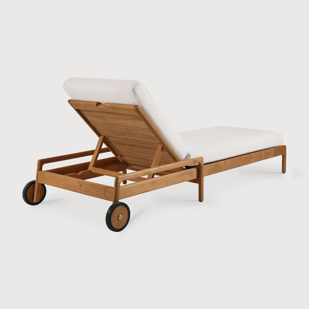 Jack outdoor adjustable lounger off white