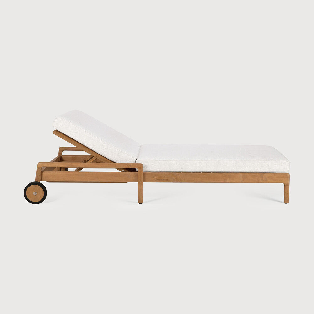 Jack outdoor adjustable lounger off white