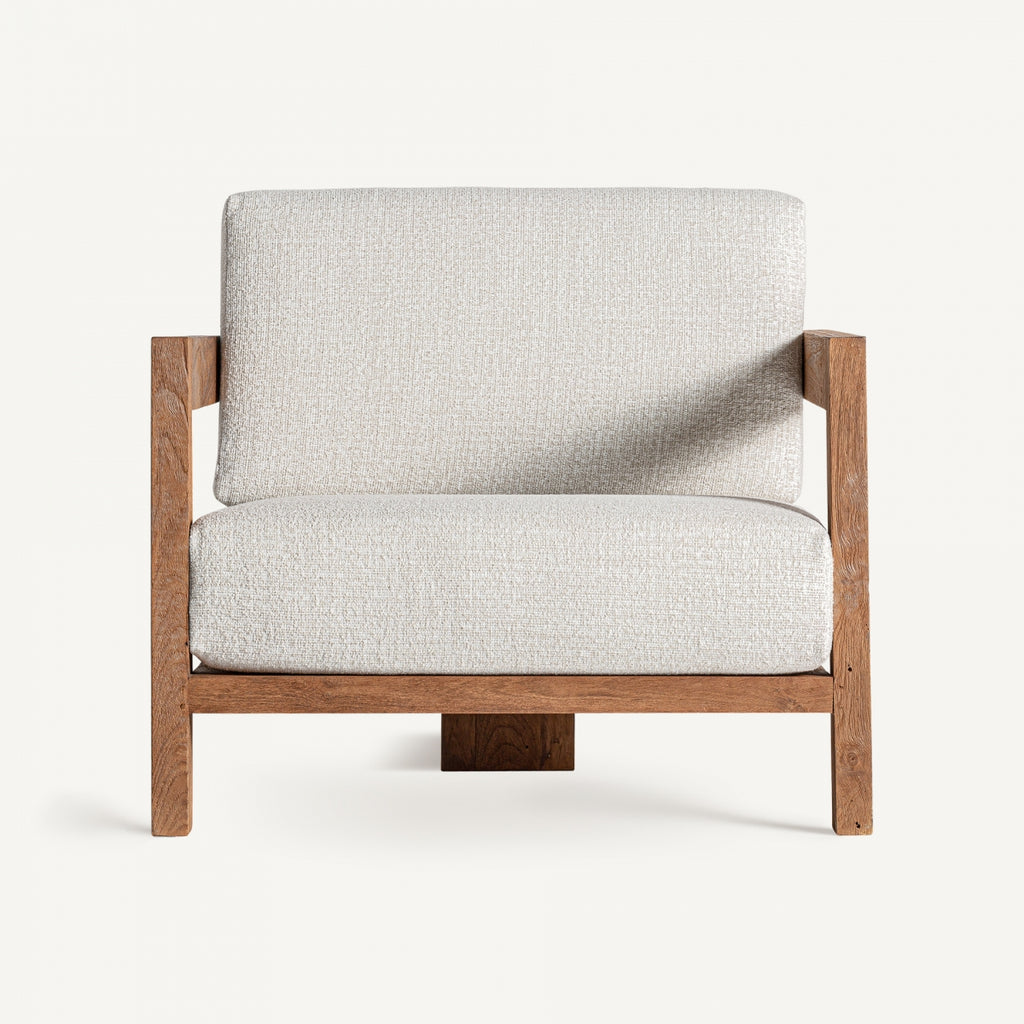 Teak recycled armchair