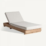 Teak sun bed