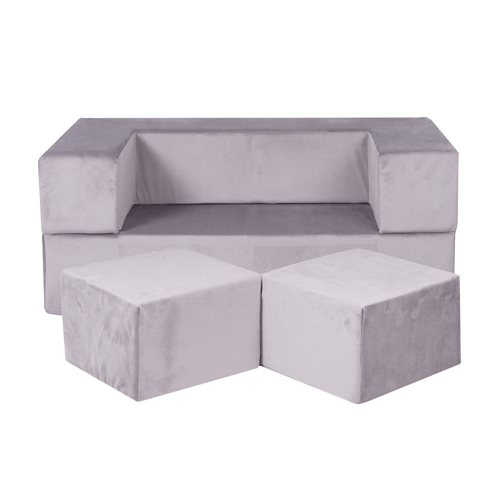 Cube Children's Sofa gray