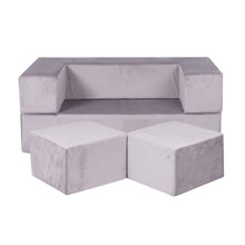 Cargar imagen en el visor de la galería, Cube Children&#39;s Sofa gray