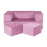 Cube Children's Sofa pink