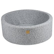 Cargar imagen en el visor de la galería, Baby Foam Round Ball Pit 90x30cm without Balls Certified, Boucle, Marled Grey