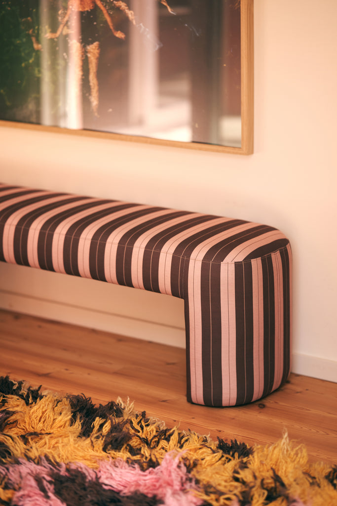 Lobby bench striped