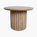 Bullnose side table natural 55 cm