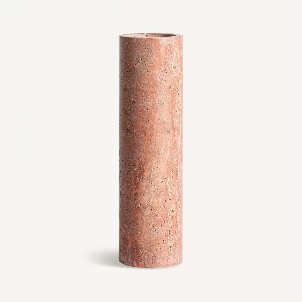 Pink Travertine Vase