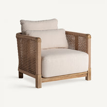 Load image into Gallery viewer, TEAK ROPE ARMCHAIR