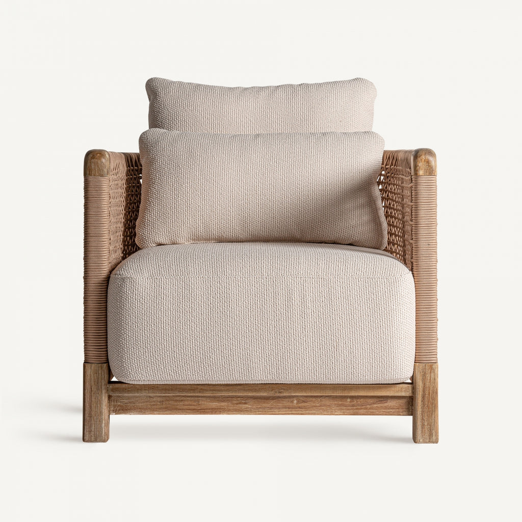 TEAK ROPE ARMCHAIR