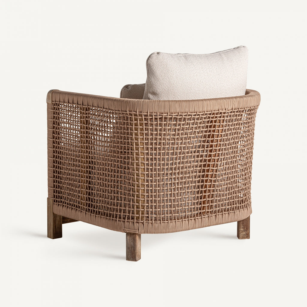 TEAK ROPE ARMCHAIR