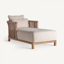 Carica l&#39;immagine nel visualizzatore di Gallery, TEAK ROPE CHAISE LONGUE