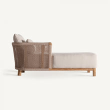 Carica l&#39;immagine nel visualizzatore di Gallery, TEAK ROPE CHAISE LONGUE