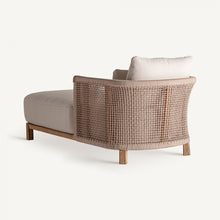 Carica l&#39;immagine nel visualizzatore di Gallery, TEAK ROPE CHAISE LONGUE