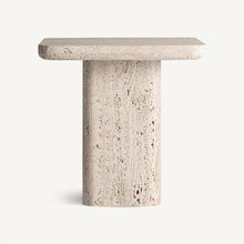 Load image into Gallery viewer, Travertine side table