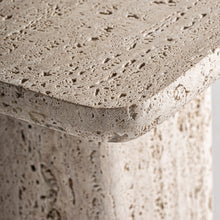 Load image into Gallery viewer, Travertine side table