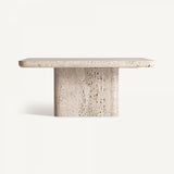 Travertine coffee table