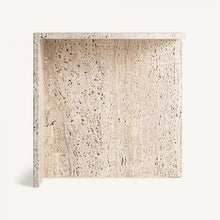 Load image into Gallery viewer, Travertine side table