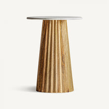 Load image into Gallery viewer, BAR TABLE PLISSÉ WOOD NATURAL