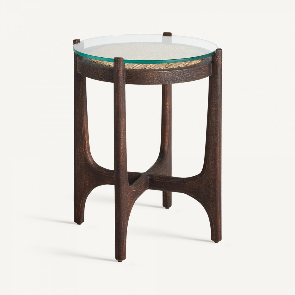 MANGO RATTAN SIDE TABLE