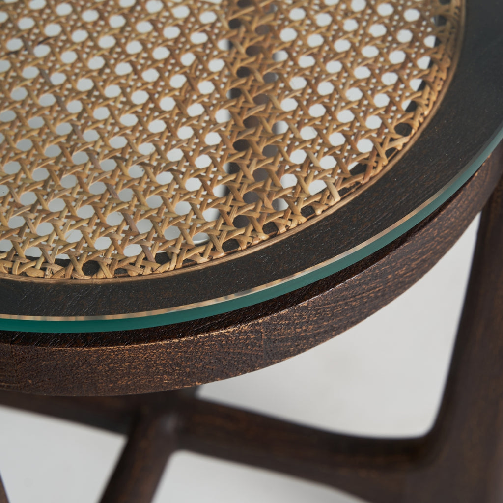 MANGO RATTAN SIDE TABLE