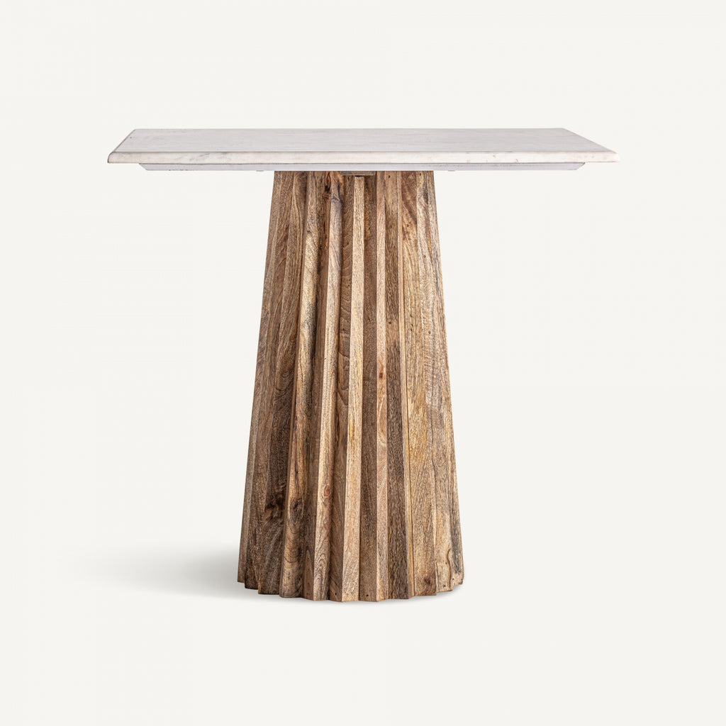 BAR TABLE PLISSÉ WOOD NATURAL