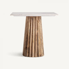 Load image into Gallery viewer, BAR TABLE PLISSÉ WOOD NATURAL