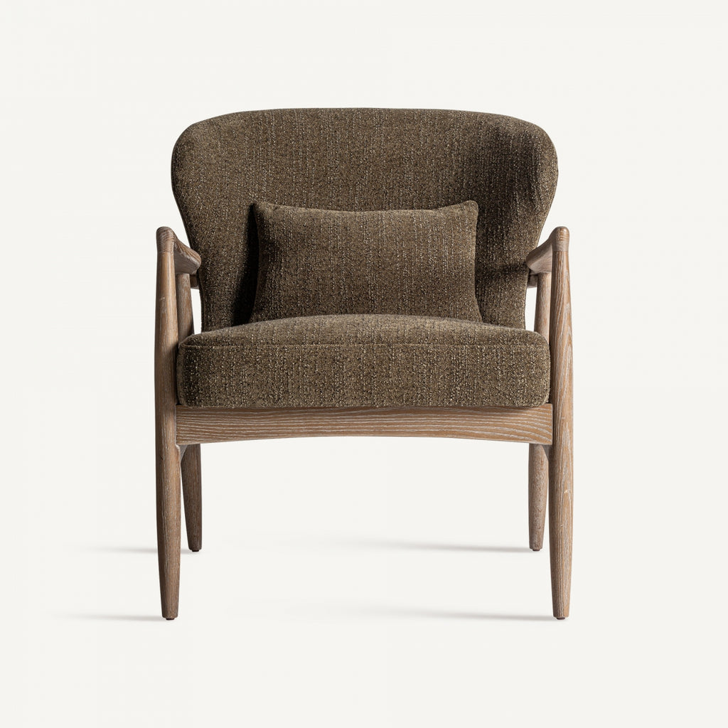 Ash wood armchair