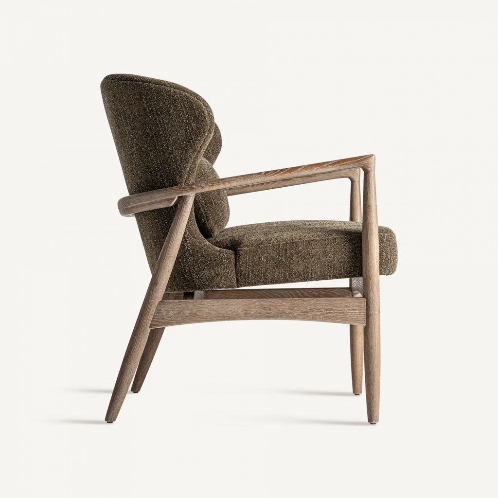 Ash wood armchair