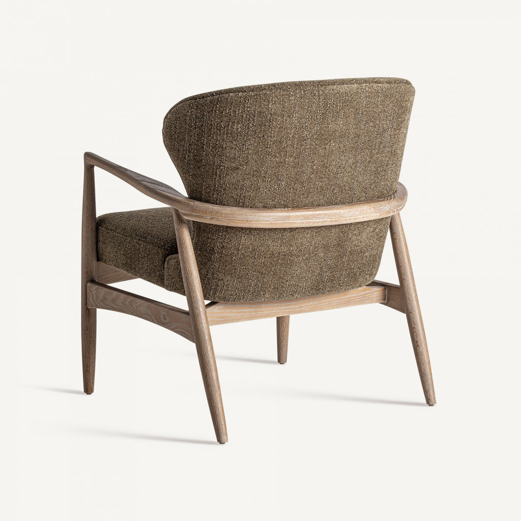 Ash wood armchair