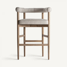 Load image into Gallery viewer, Ash wood upholstered bar stool