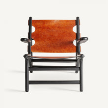 Load image into Gallery viewer, Black Leather Armchair