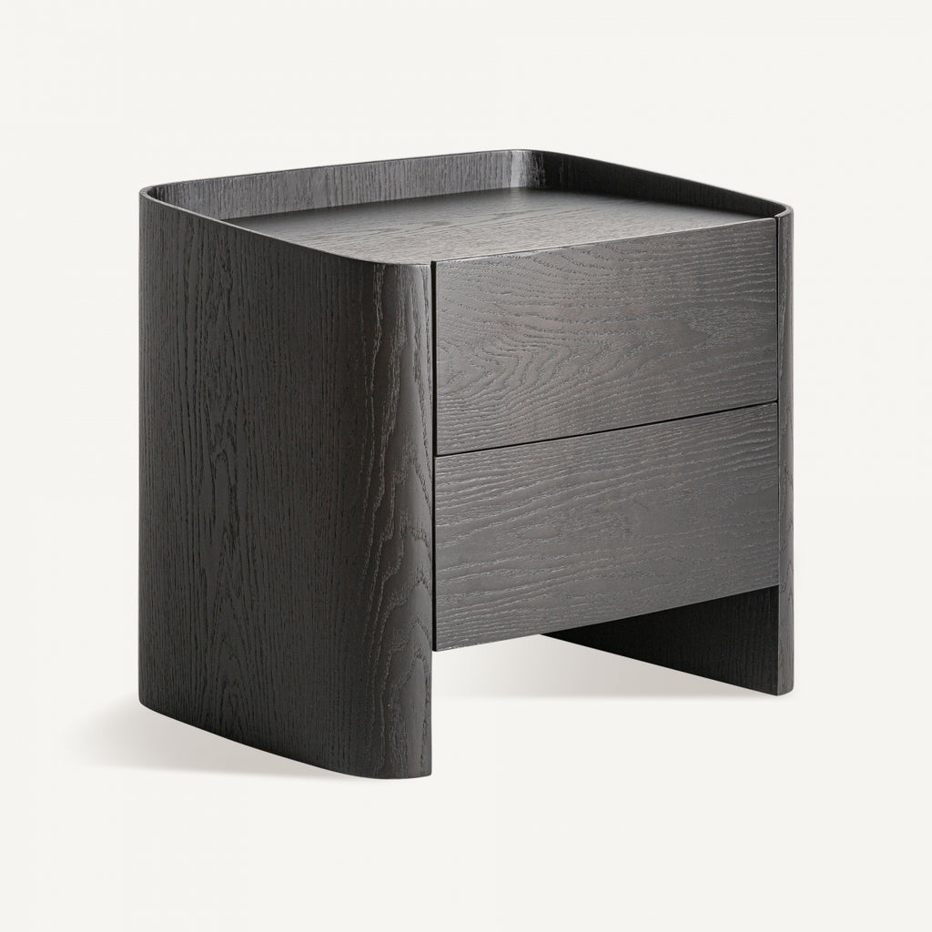 BLACK BEDSIDE TABLE