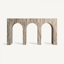 Load image into Gallery viewer, TRAVERTINE CONSOLE TABLE