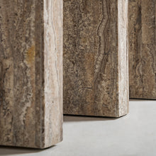 Load image into Gallery viewer, TRAVERTINE CONSOLE TABLE