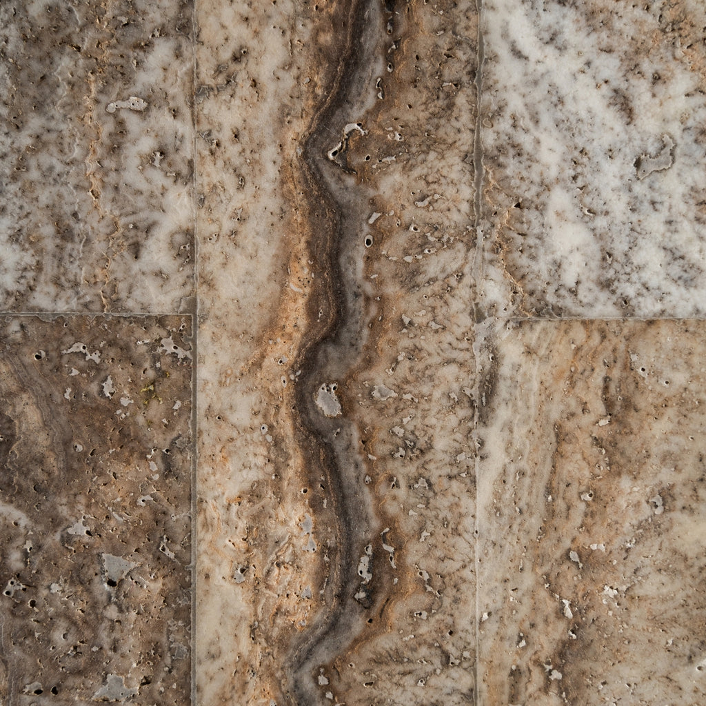 TRAVERTINE CONSOLE TABLE