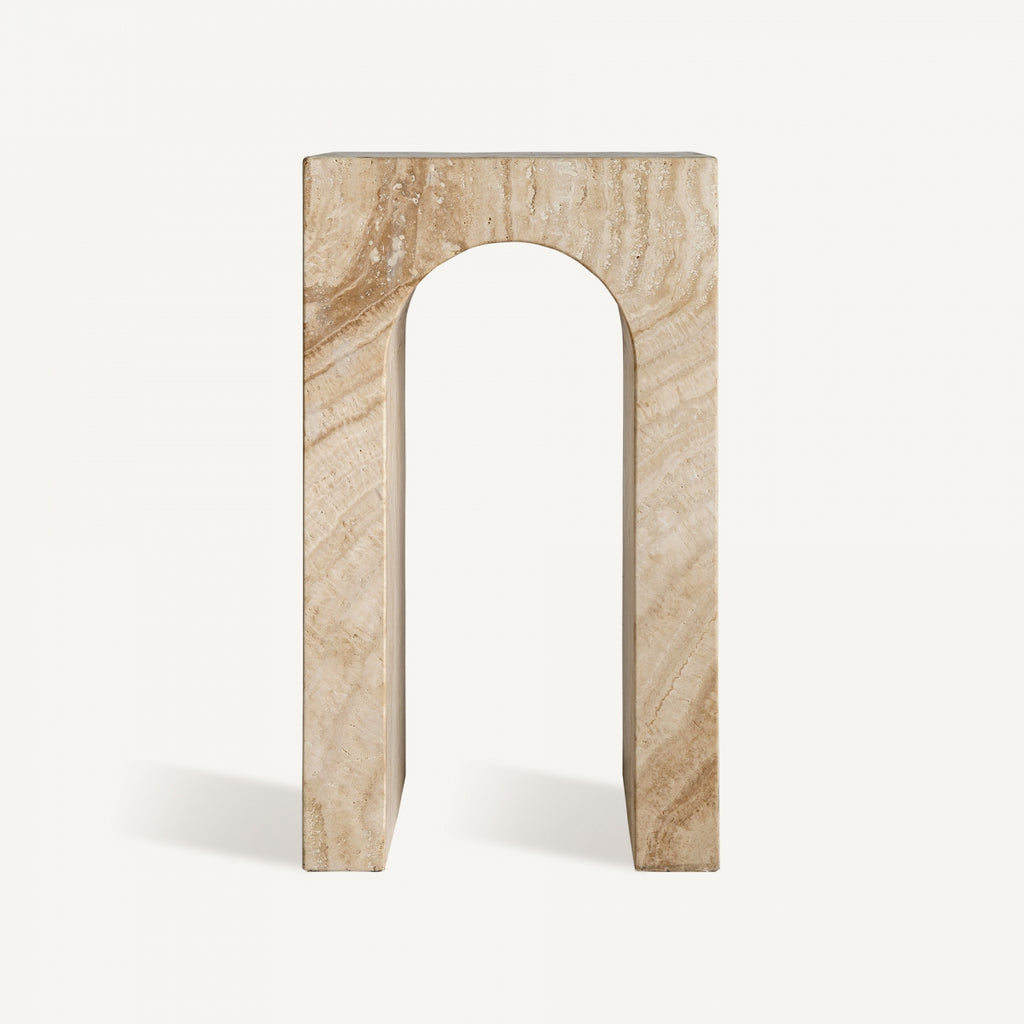 Travertine Console Table