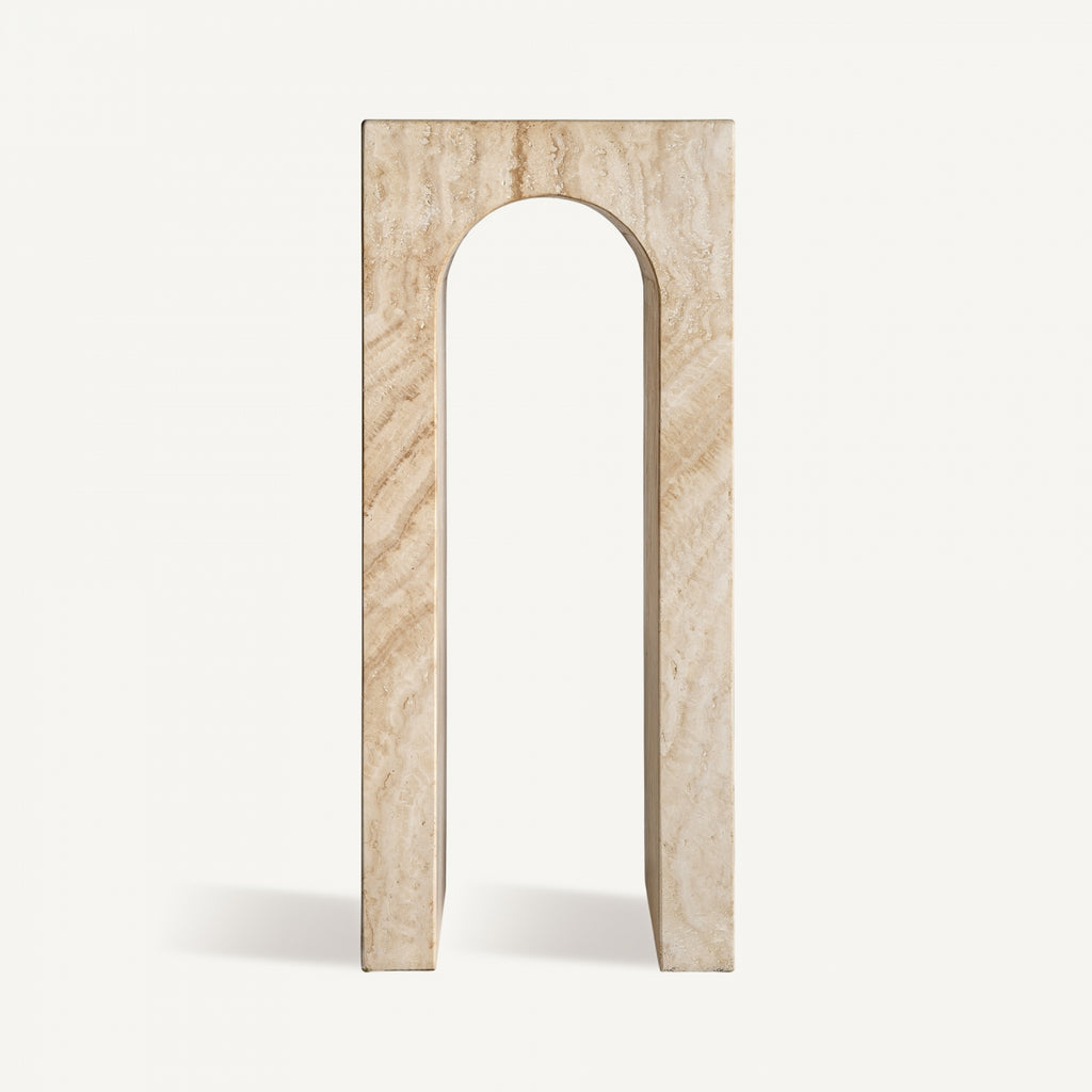 Travertine Console Table